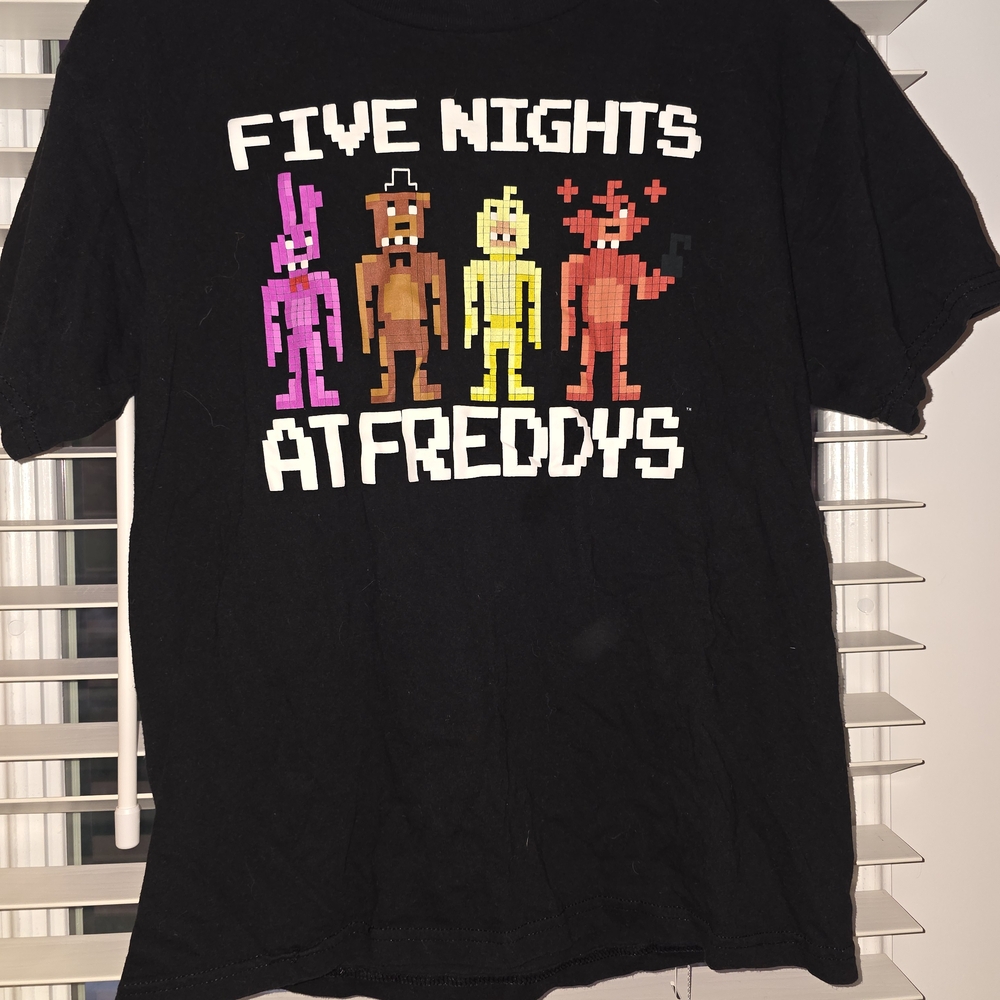 Five Nights at Freddy's Black Graphic Tee